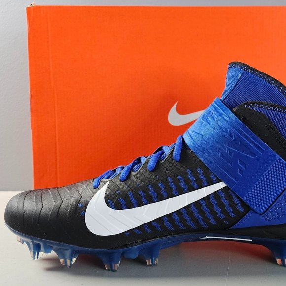 Nike Alpha Menace Pro 2 Mid Men's Football Cleats Royal Black BV3945-400 12/13 - Picture 4 of 9